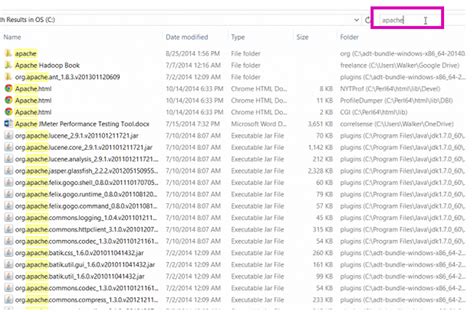 Search Files .